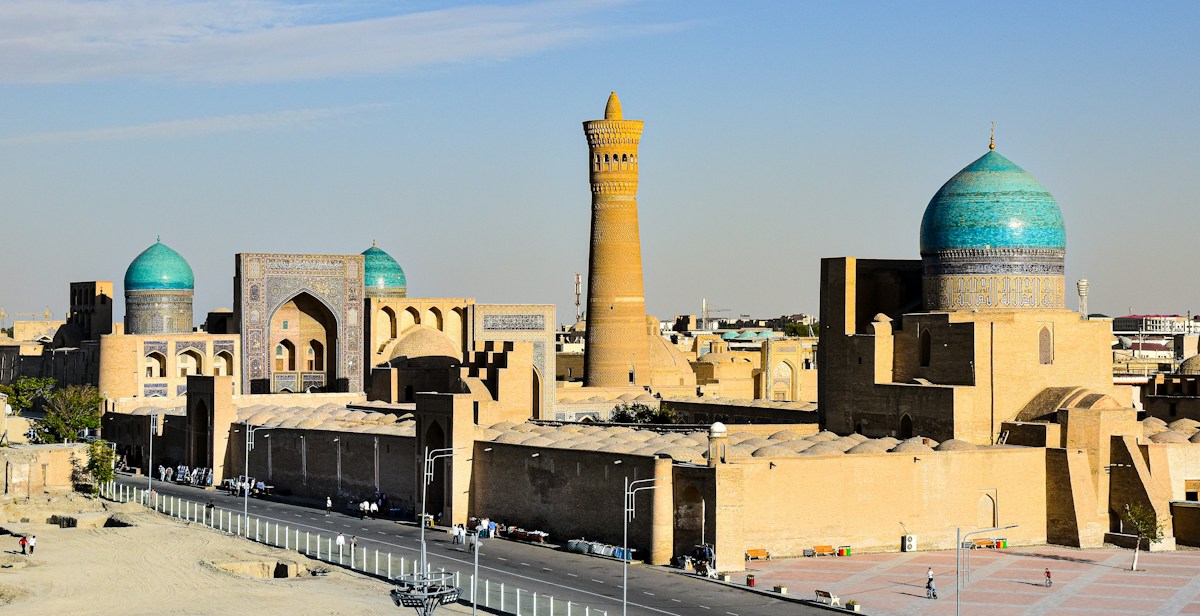 The warm brick architecture of Bukhara
