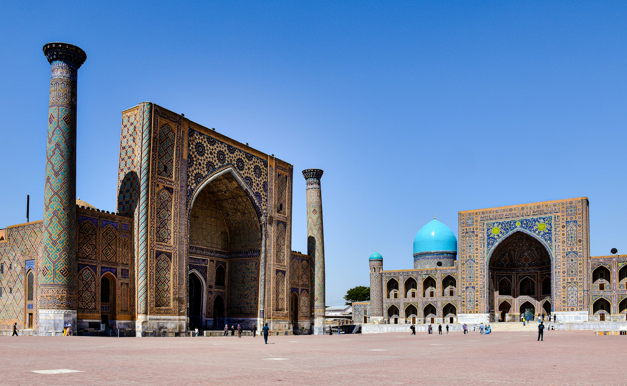 The blue domes of Samarkand